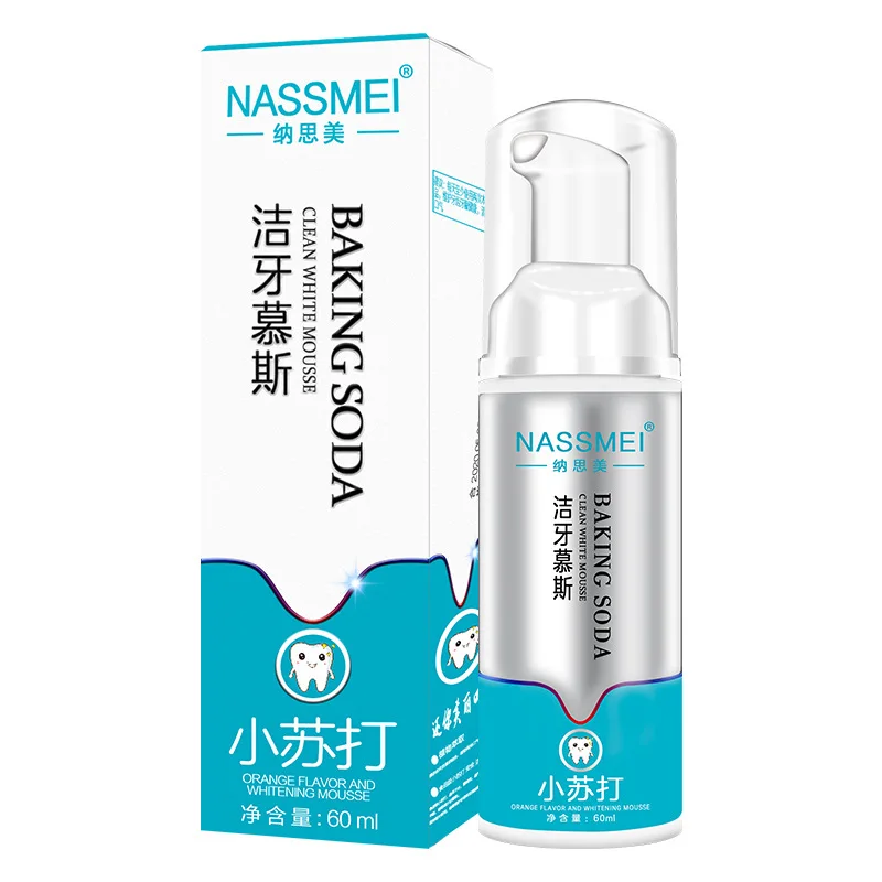 Baking Soda Teeth Whitening Mousse Press Fluoride-Free Foam Toothpaste Deep Clean Hygiene Stain Removal Bright Teeth Oral Care
Baking Soda Teeth Whitening Mousse Press Fluoride-Free Foam Toothpaste Deep Clean Hygiene Stain Removal Bright Teeth Oral Care