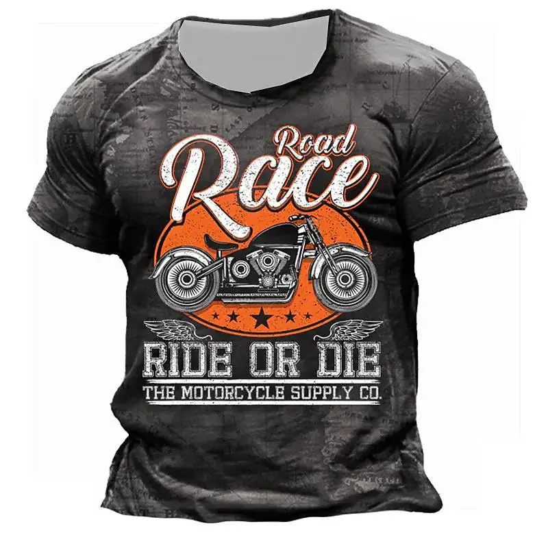 Motorcycle Graphic T-shirt Men Vintage Biker 3D Print Ropa Hombre Fashion Streetwear Short Sleeve Tee Shirts camisetas de hombre
Motorcycle Graphic T-shirt Men Vintage Biker 3D Print Ropa Hombre Fashion Streetwear Short Sleeve Tee Shirts camisetas de hombre