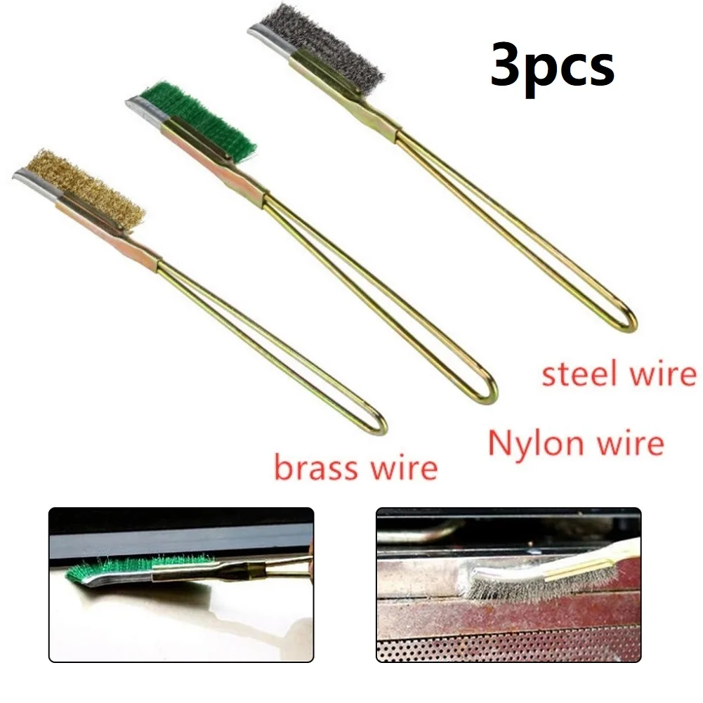 3 Pcs Mini Wire Brush Brass Nylon Steel Brushes Rust Remover Cleaning Polish Grinder For Cleaning Light Scrubbing Cleaning Tools
3 Pcs Mini Wire Brush Brass Nylon Steel Brushes Rust Remover Cleaning Polish Grinder For Cleaning Light Scrubbing Cleaning Tools