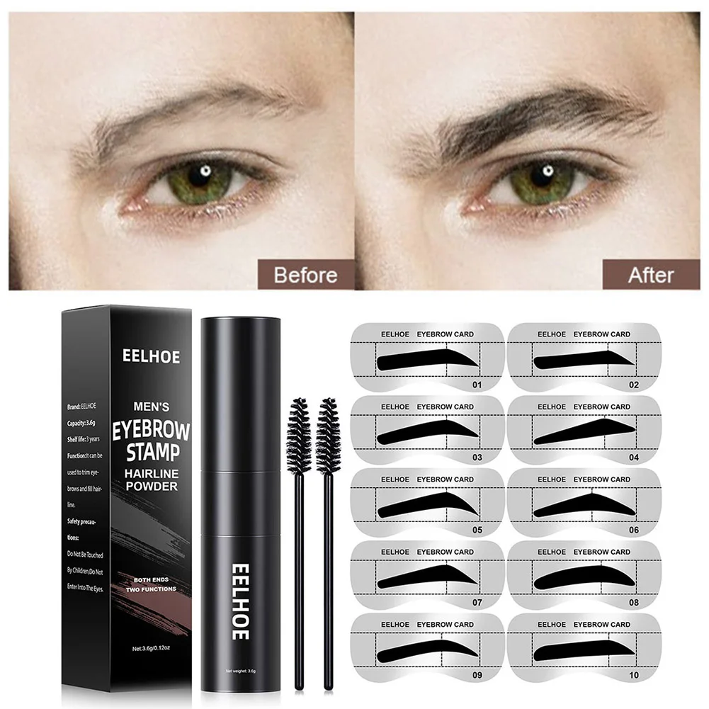 Eyebrow Stamp and Stencils Kit for Men Double Head Brow Powder Stamp Beard Hairline Filling Eyebrow Pen Brushes Shaping Kit
Eyebrow Stamp and Stencils Kit for Men Double Head Brow Powder Stamp Beard Hairline Filling Eyebrow Pen Brushes Shaping Kit