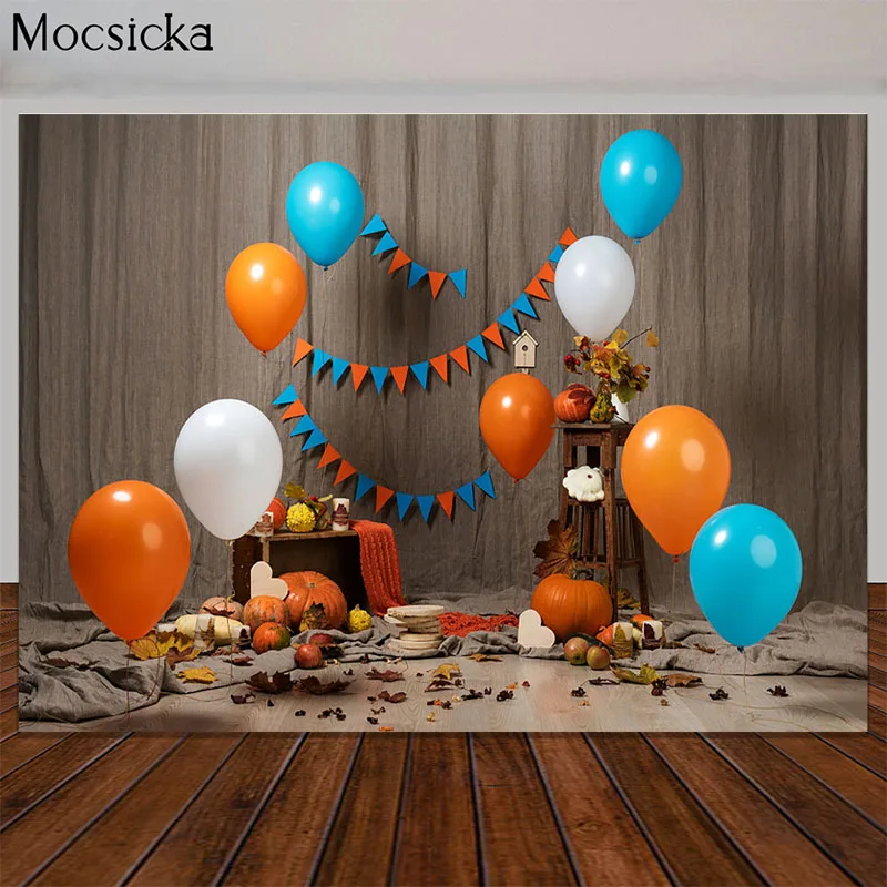 Fall Thanksgiving Photography Backdrop Pumpkin Balloon Decorations Kids First Birthday Photo Props Studio Booth Background
Fall Thanksgiving Photography Backdrop Pumpkin Balloon Decorations Kids First Birthday Photo Props Studio Booth Background