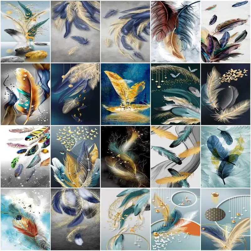 CHENISTORY Oil Painting By Numbers Feather Landscape DIY Paint By Number On Canvas Painting Kits For Adults Home Decor Gift
CHENISTORY Oil Painting By Numbers Feather Landscape DIY Paint By Number On Canvas Painting Kits For Adults Home Decor Gift