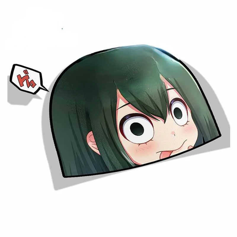 Beautiful Car Sticker for Tsuyu Asui My Hero Academia Peeker Big Head Anime Vinyl Rear Windshield Trunk Decal KK13*9cm
Beautiful Car Sticker for Tsuyu Asui My Hero Academia Peeker Big Head Anime Vinyl Rear Windshield Trunk Decal KK13*9cm