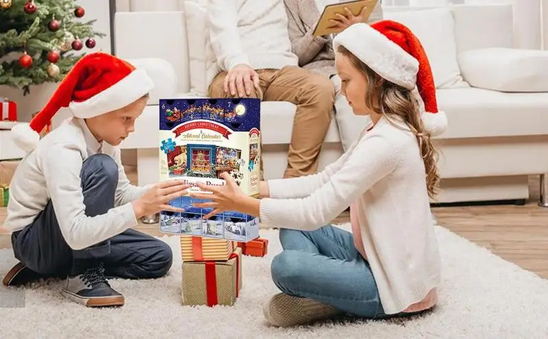 Christmas Puzzle Advent Calendar 24 Days Cute Advent Puzzle Unique Holiday Decor Educational Toy Christmas Gift Calendar Puzzle
Christmas Puzzle Advent Calendar 24 Days Cute Advent Puzzle Unique Holiday Decor Educational Toy Christmas Gift Calendar Puzzle