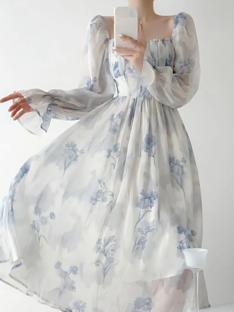 2023 Summer French Elegant Floral Midi Dress Party Chiffon Vintage Fashion Dress Beach Long Sleeve Casual Dress Office Lady Chic
2023 Summer French Elegant Floral Midi Dress Party Chiffon Vintage Fashion Dress Beach Long Sleeve Casual Dress Office Lady Chic