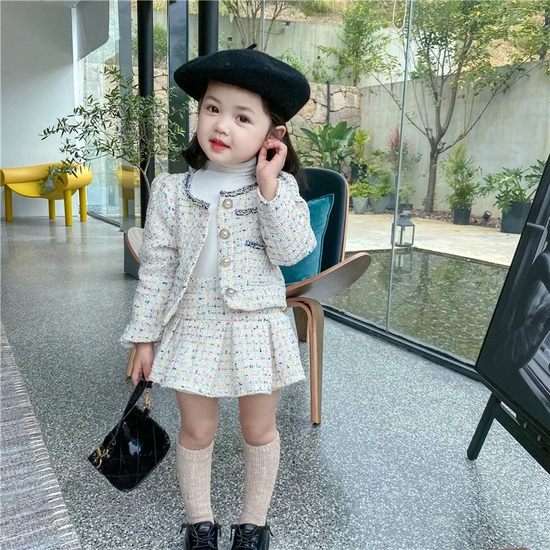 Spring Kids Girl Clothes Coat With Skirt Two-piece Fashion Casual Children Clothing Suit Girls Two Pieces Set
Spring Kids Girl Clothes Coat With Skirt Two-piece Fashion Casual Children Clothing Suit Girls Two Pieces Set