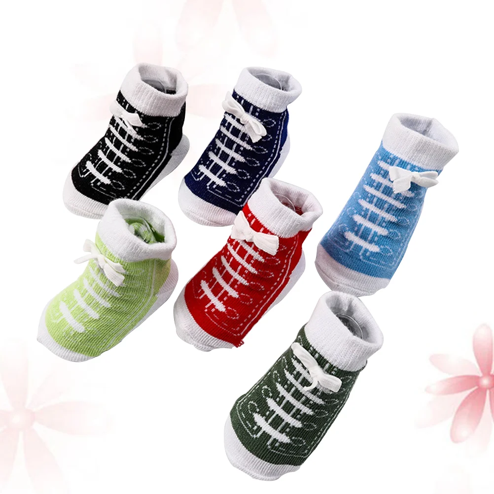 6 Pairs Baby Socks Elastic Socks Comfy Socks Lovely Shoe Shape Sock Cotton Sock for Newborn
6 Pairs Baby Socks Elastic Socks Comfy Socks Lovely Shoe Shape Sock Cotton Sock for Newborn