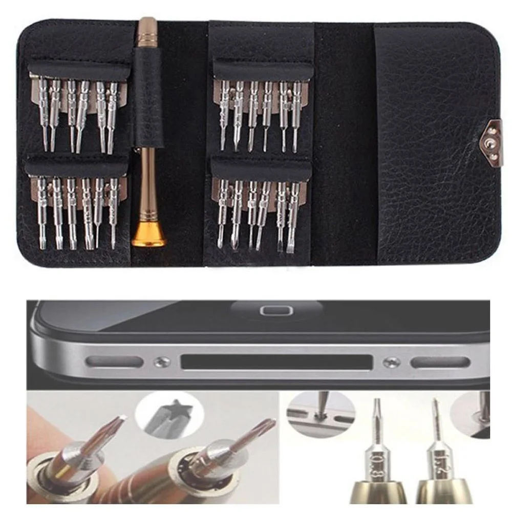 25pcs Diy Mini Screwdrivers For Eyeglasses Screwdrivers Tool Set Hex Torx Phillips Accessory High Quality 
25pcs Diy Mini Screwdrivers For Eyeglasses Screwdrivers Tool Set Hex Torx Phillips Accessory High Quality