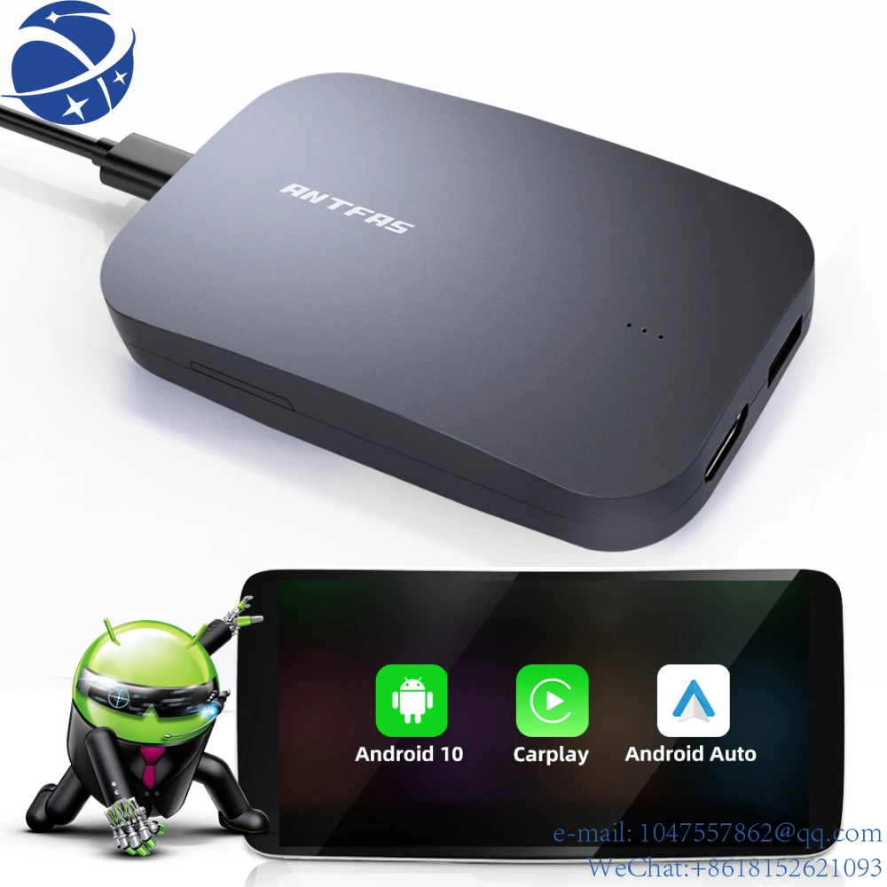 

YunYi2 + 32G беспроводной CarPlay Android авто мультимедийный видео бокс адаптер Android система Smart Android Box беспроводной CarPlay AI