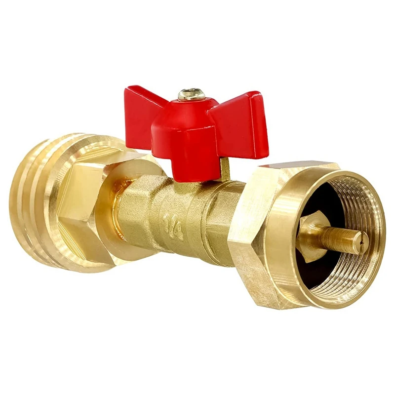 1 Lb To 20 Lb Propane Tank Adapter With Valve, Converter Universal For 1Lb/16.4Oz Disposable Throwaway Cylinder
1 Lb To 20 Lb Propane Tank Adapter With Valve, Converter Universal For 1Lb/16.4Oz Disposable Throwaway Cylinder