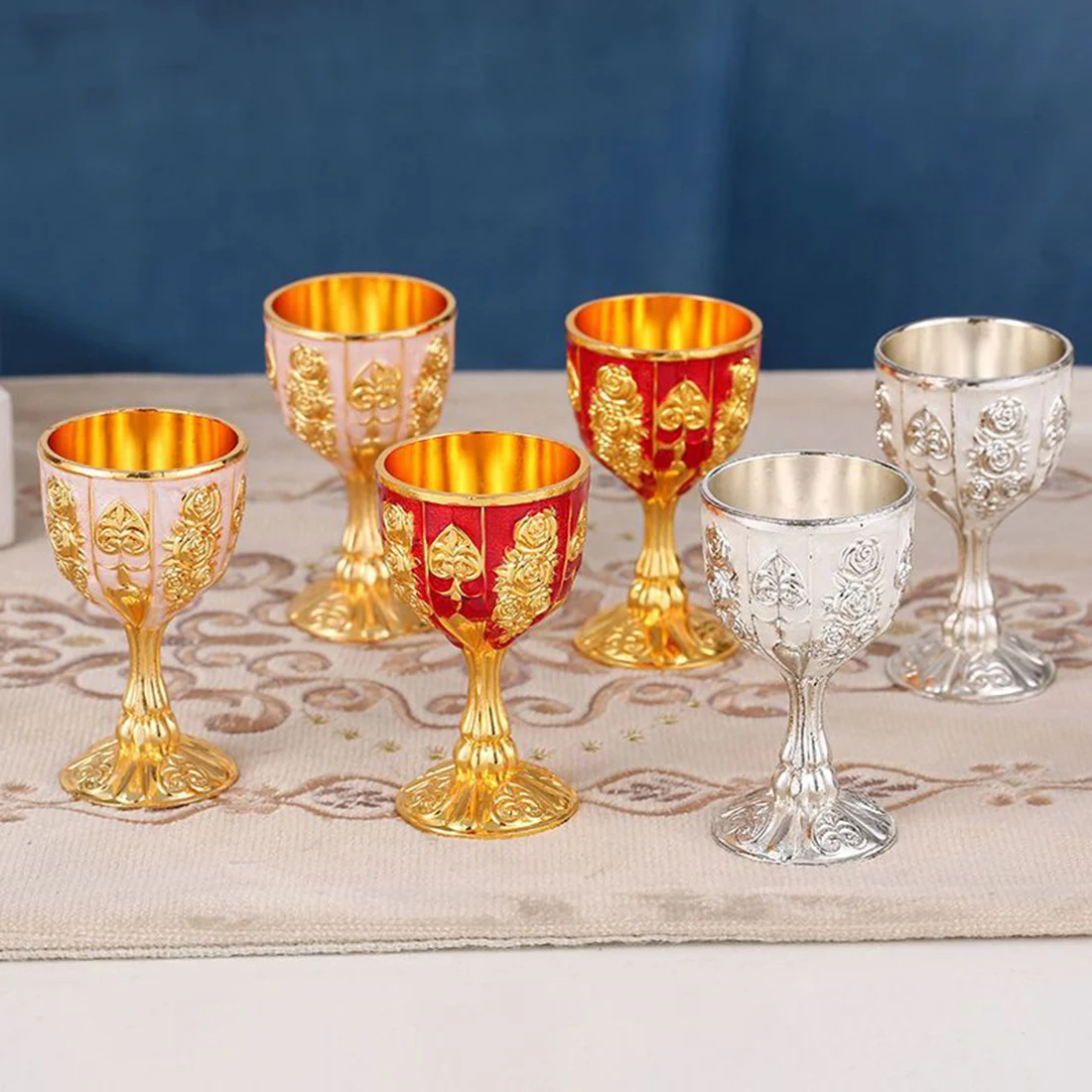 20ML Aluminum Alloy Wine Glasses Retro Dinnerware Goblet Vintage European Style Spirit Vodka Champagne Glasses Bar Home Decor
20ML Aluminum Alloy Wine Glasses Retro Dinnerware Goblet Vintage European Style Spirit Vodka Champagne Glasses Bar Home Decor