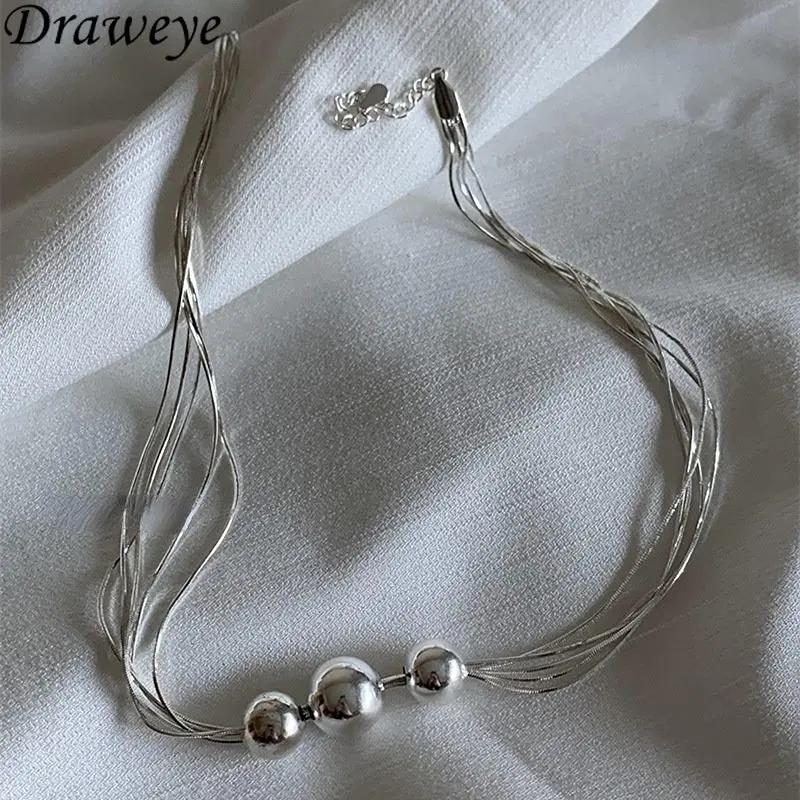 Draweye Multi Layer Necklaces for Women Y2k Vintage Balls Geometric Hiphop Jewelry Elegant Chokers Ins Pendant Necklace
Draweye Multi Layer Necklaces for Women Y2k Vintage Balls Geometric Hiphop Jewelry Elegant Chokers Ins Pendant Necklace