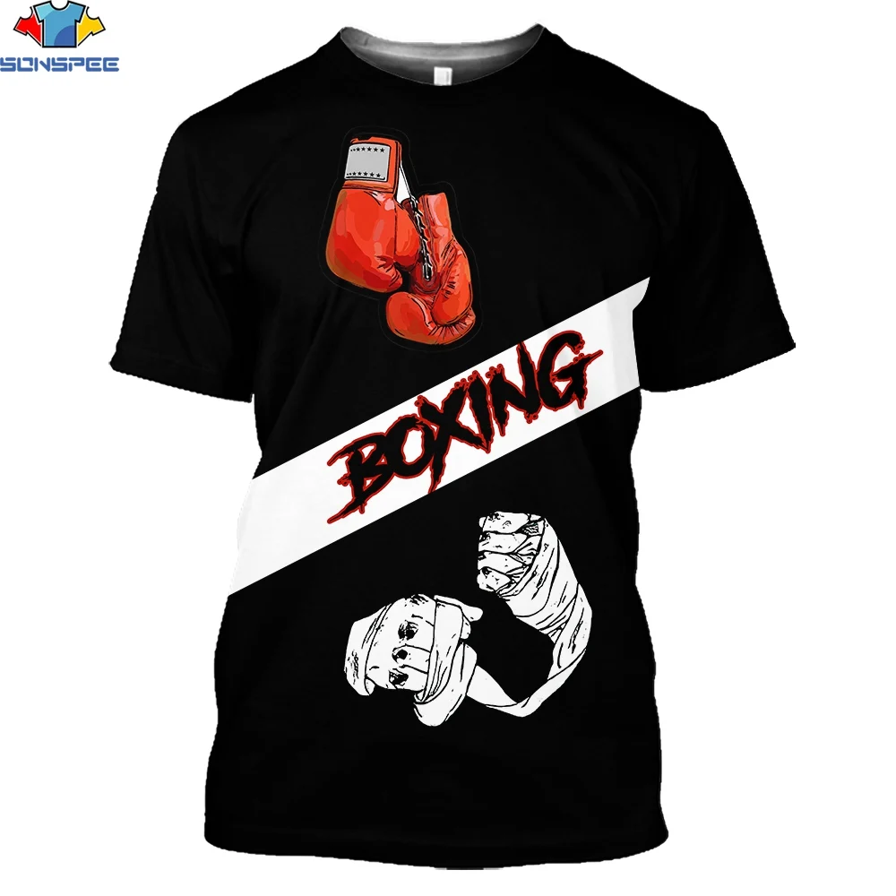 SONSPEE 3D Print Men's Women's Black T-shirt Professional Boxer Coach Gloves Sports Fitness Simple Wild Loose Summer Fashion Top
SONSPEE 3D Print Men's Women's Black T-shirt Professional Boxer Coach Gloves Sports Fitness Simple Wild Loose Summer Fashion Top
