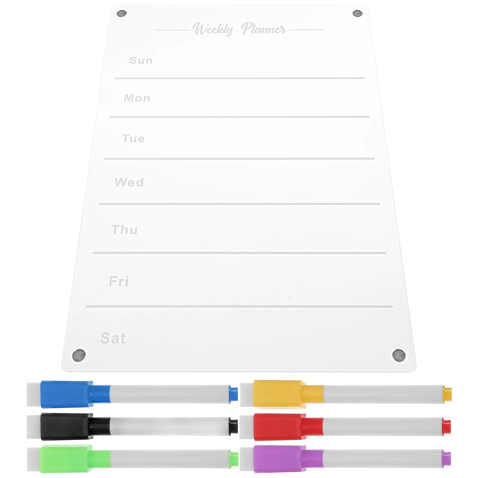 Weekly Plan Message Board Calendar Magnetic Refrigerator Acrylic Dry Erase Small Wall Clear Fridge
Weekly Plan Message Board Calendar Magnetic Refrigerator Acrylic Dry Erase Small Wall Clear Fridge