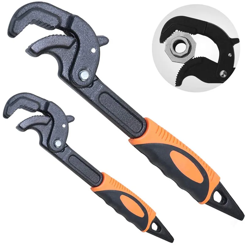 Adjustable Wrench Quick Multi-function Self-Adjusting Spanner Power Grip Pipe Wrench High Quality Plumbing Repair Tool
Adjustable Wrench Quick Multi-function Self-Adjusting Spanner Power Grip Pipe Wrench High Quality Plumbing Repair Tool