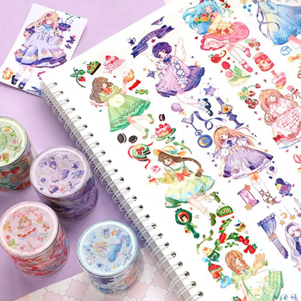1 Roll Romantic Decorative Stickers Creative Vigorous Girl Series Stationery Stickers Simple DIY PET Tapes
1 Roll Romantic Decorative Stickers Creative Vigorous Girl Series Stationery Stickers Simple DIY PET Tapes