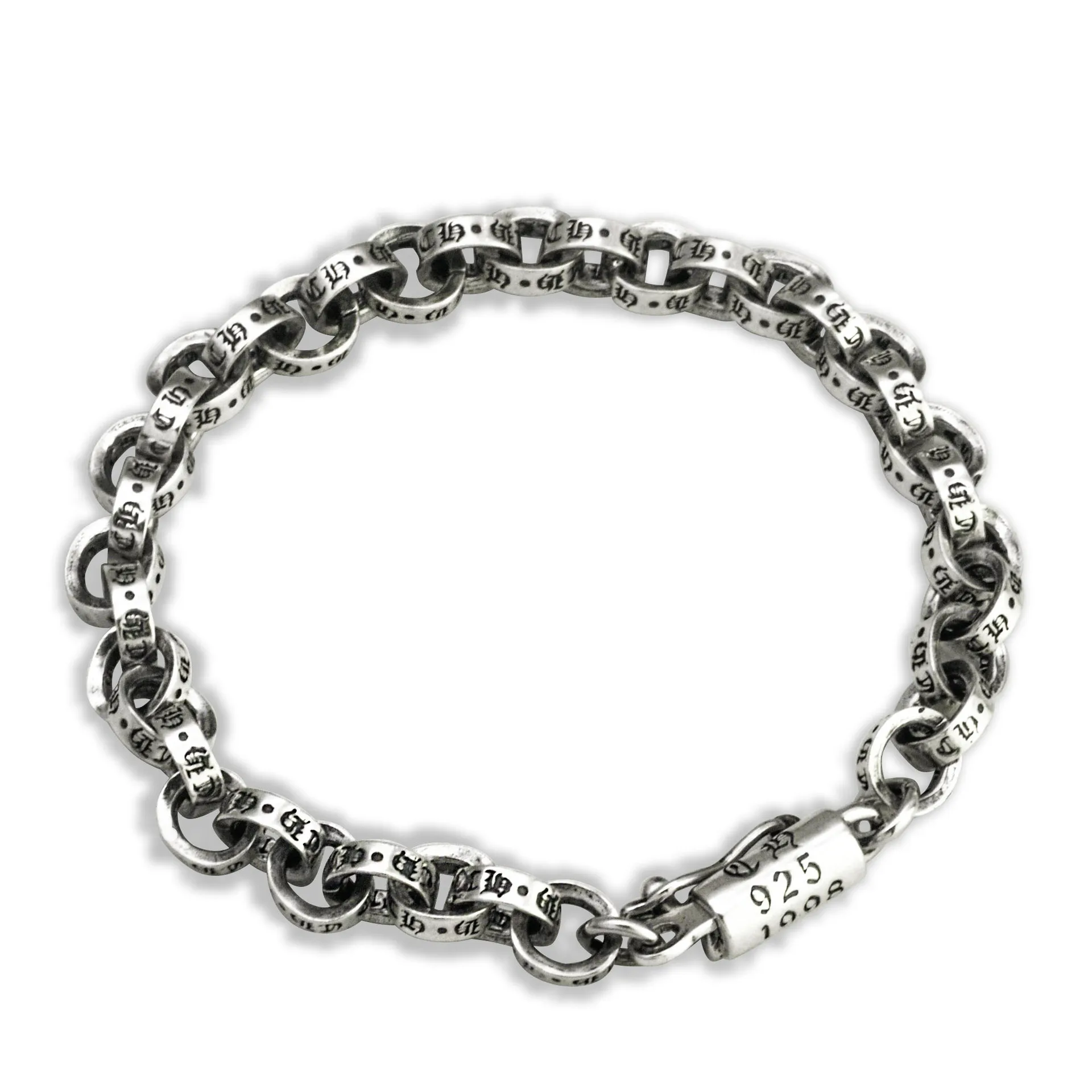 Real S925 Silver Jewelry Retro Personality Handmade Punk Style Interlocking Couple Men and Women Bracelets Holiday Gifts
Real S925 Silver Jewelry Retro Personality Handmade Punk Style Interlocking Couple Men and Women Bracelets Holiday Gifts