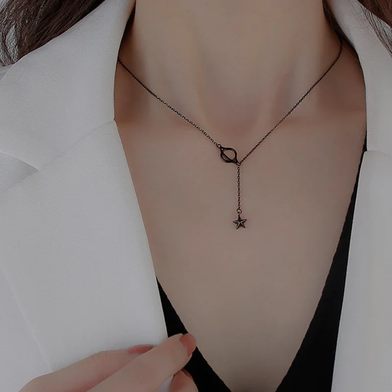 Korean Fashion Gothic Planet Pendant Necklaces for Women Clavicle Chain Necklace Choker Vintage Jewelry Collares Para Mujer 2022
Korean Fashion Gothic Planet Pendant Necklaces for Women Clavicle Chain Necklace Choker Vintage Jewelry Collares Para Mujer 2022