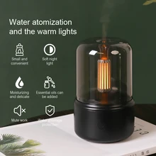 KINSCOTER 휴대용 미니 아로마 디퓨저, USB 가습기, 에센셜 오일, 야간 조명, 콜드 미스트 메이커 분무기, 가정용 선물