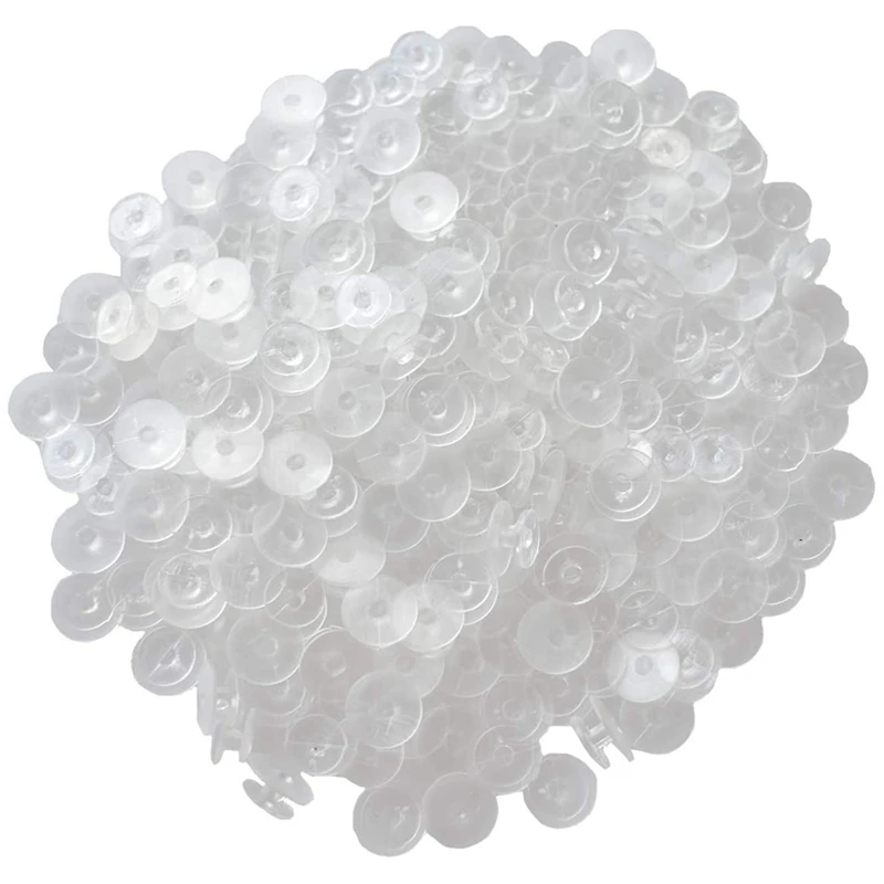 

500Pcs Transparent Buttons, 0.47 Inches (12Mm) High-End Charm Buttons, Suitable For Children's Shoes Decoration