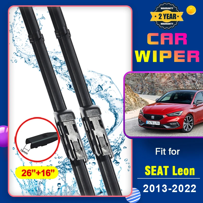 For SEAT Leon SC ST 5F 2013~2022 Car Front Windscreen Wipers Hybrid Blade Wiper Blade Brushes Cutter Auto Accessories 2014 2015
For SEAT Leon SC ST 5F 2013~2022 Car Front Windscreen Wipers Hybrid Blade Wiper Blade Brushes Cutter Auto Accessories 2014 2015