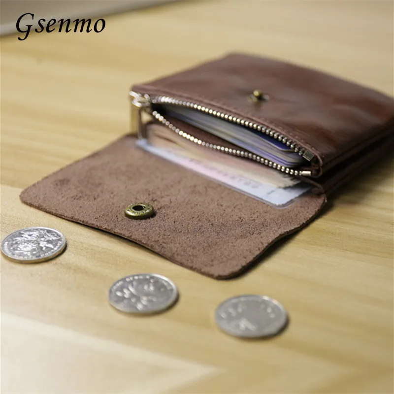 Маленький кошелек Gsenmo из натуральной кожи для женщин и мужчин, бумажники и кошельки для мелочей, маленькая сумка клатч 
Маленький кошелек Gsenmo из натуральной кожи для женщин и мужчин, бумажники и кошельки для мелочей, маленькая сумка клатч