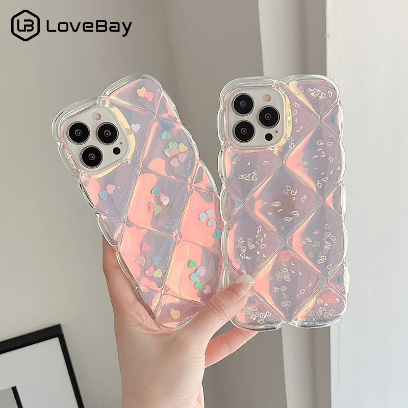 Модный креативный чехол Lovebay для iPhone 12, Прозрачный лазерный чехол с блестками в виде сердечек для iPhone 13 Pro Max 11 Pro X XR XS Max
Модный креативный чехол Lovebay для iPhone 12, Прозрачный лазерный чехол с блестками в виде сердечек для iPhone 13 Pro Max 11 Pro X XR XS Max