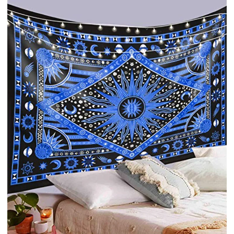 Burning Sun Tie-Dye Tapestry, Celestial Sun Moon Stars Planet Boho Poster Tapestry Tarot Wall Hanging Hippie Beach Bedspread
Burning Sun Tie-Dye Tapestry, Celestial Sun Moon Stars Planet Boho Poster Tapestry Tarot Wall Hanging Hippie Beach Bedspread