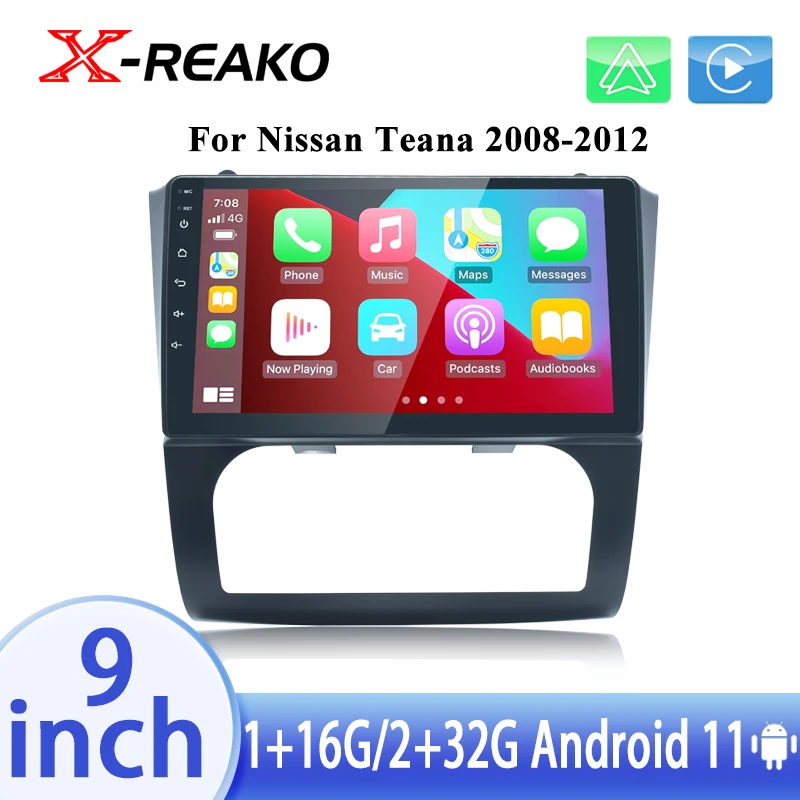 X-REAKO Android 11 9'' HD Carplay Car Multimedia Player GPS Navigation Audio WIFI Player For Nissan Teana 2008-2011
X-REAKO Android 11 9'' HD Carplay Car Multimedia Player GPS Navigation Audio WIFI Player For Nissan Teana 2008-2011