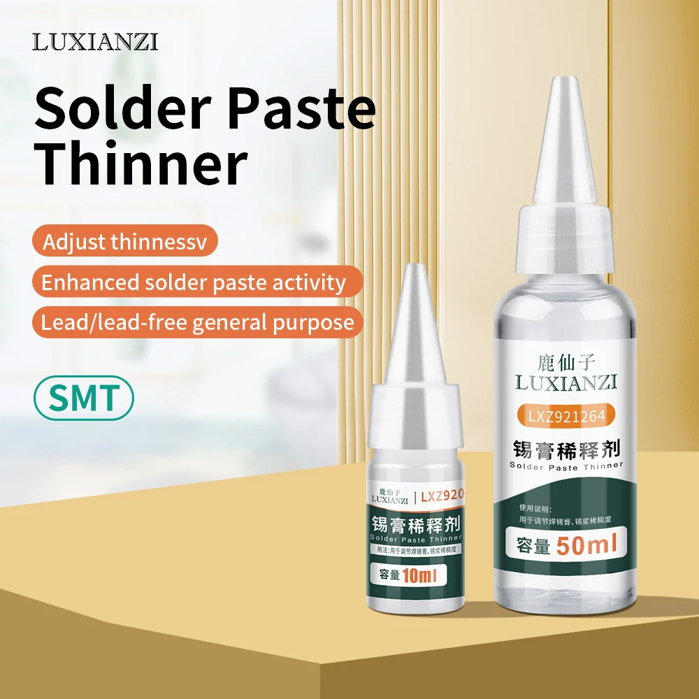 LUXIANZI Solder Paste Thinner Soldering Iron Tip Refresher Clean Paste for Oxide Solder Iron Head Resurrection Welding Equipment
LUXIANZI Solder Paste Thinner Soldering Iron Tip Refresher Clean Paste for Oxide Solder Iron Head Resurrection Welding Equipment