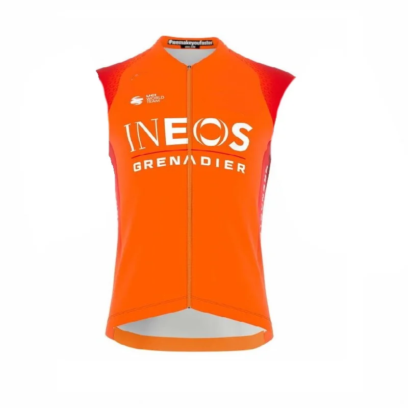 2022 INEOS Grenadier Team ORANGE Summer Sleeveless Cycling Vest Mtb Clothing Bicycle Maillot Ciclismo Bike Clothes
2022 INEOS Grenadier Team ORANGE Summer Sleeveless Cycling Vest Mtb Clothing Bicycle Maillot Ciclismo Bike Clothes