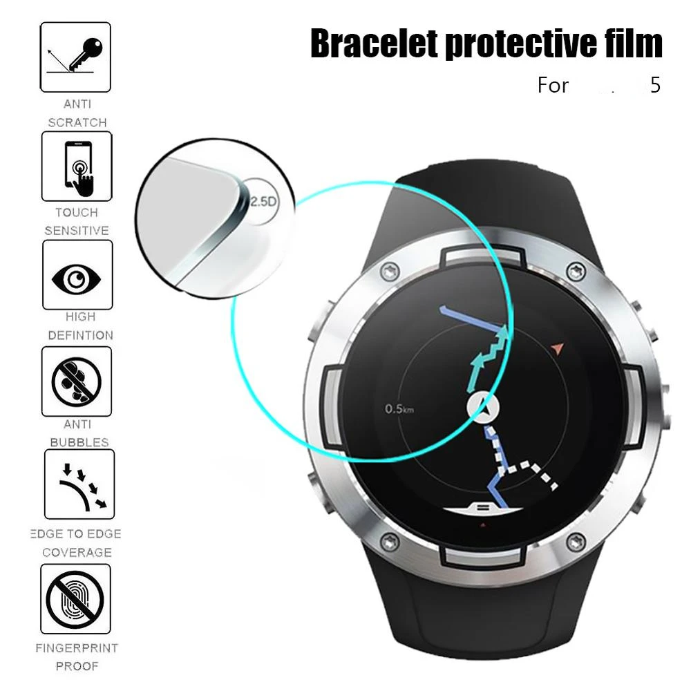 Tempered Glass Screen Protector for Suunto 5 Watch Protective Film 3D Cover Watch Screen Tempered Glass
Tempered Glass Screen Protector for Suunto 5 Watch Protective Film 3D Cover Watch Screen Tempered Glass