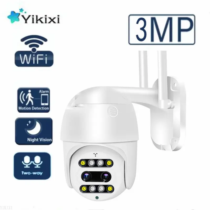 Беспроводная Wi-Fi камера с двойным объективом, IP-камера с цифровым зумом 3MP 12X, камера видеонаблюдения HD 1080P, камера видеонаблюдения с датчиком присутствия
Беспроводная Wi-Fi камера с двойным объективом, IP-камера с цифровым зумом 3MP 12X, камера видеонаблюдения HD 1080P, камера видеонаблюдения с датчиком присутствия