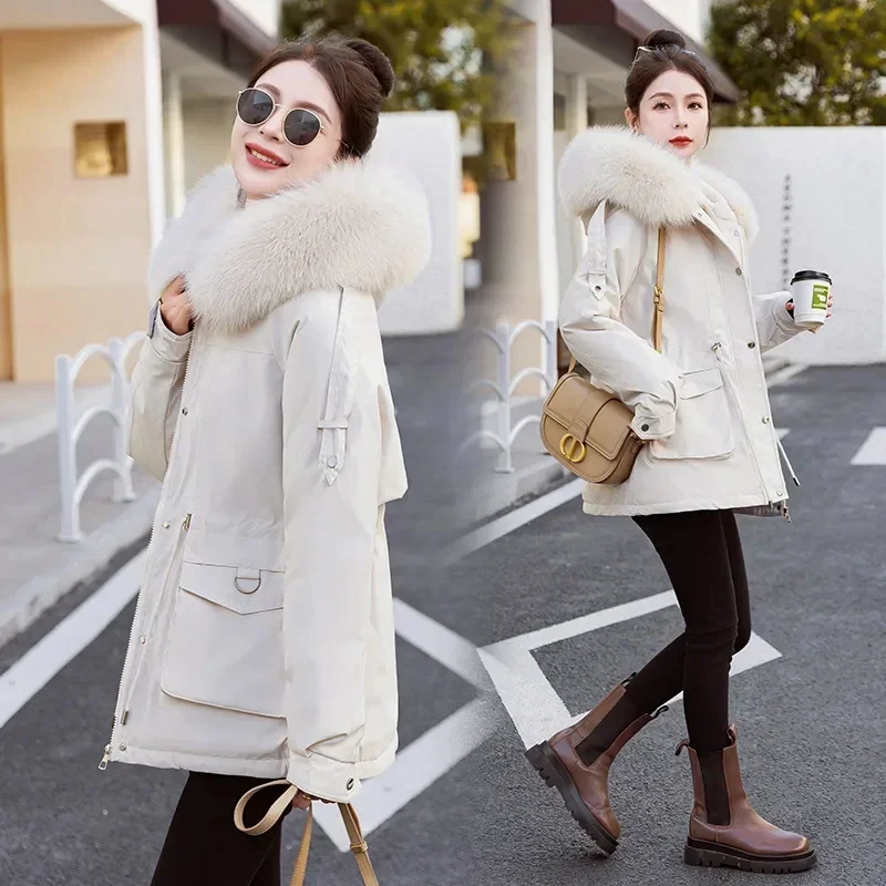 2023 New Women Winter Jacket Parkas Fur Collar Long Drawstring Parka For Ladies Fashion Hooded Warm Coat Puffer Outwear
2023 New Women Winter Jacket Parkas Fur Collar Long Drawstring Parka For Ladies Fashion Hooded Warm Coat Puffer Outwear