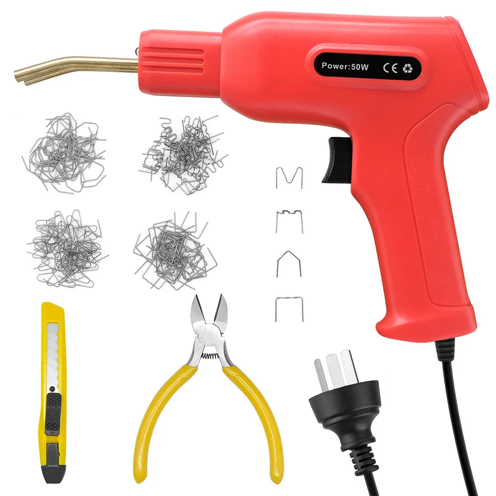 50w Hot Stapler Plastic Welder Gun Kit For Car Bumper PVC Repairing 9.85x7.09x2.17inch Plastic Welding Machine
50w Hot Stapler Plastic Welder Gun Kit For Car Bumper PVC Repairing 9.85x7.09x2.17inch Plastic Welding Machine