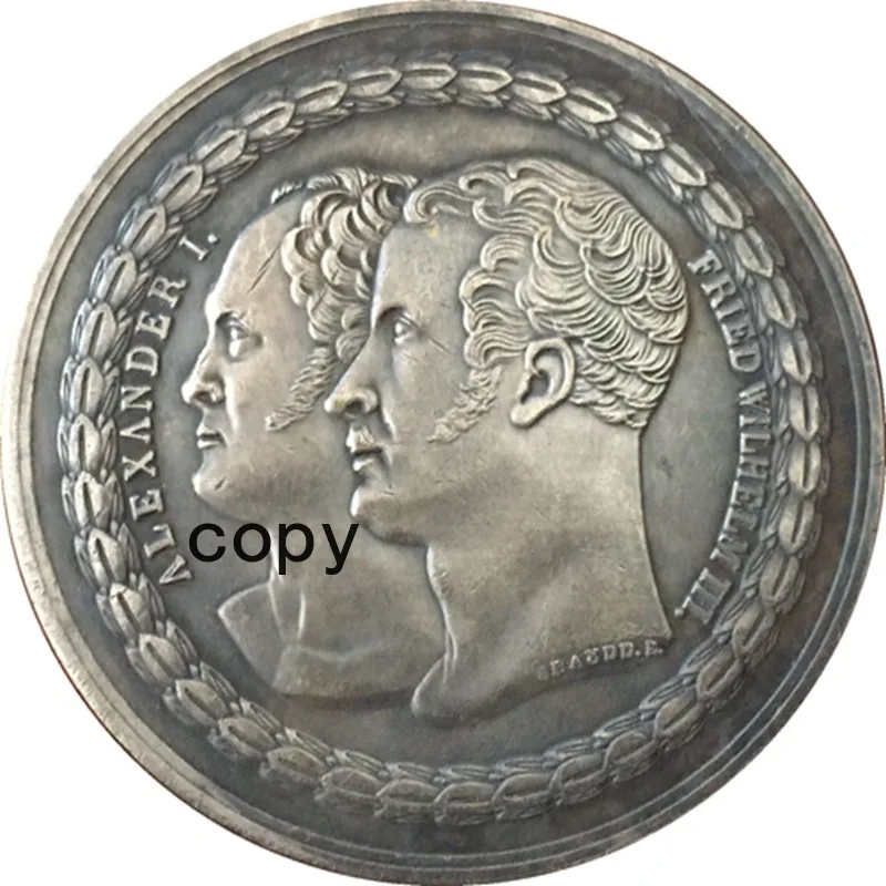 

Russian Medal 1815 Antique Coin Craft Collection Replica Coin