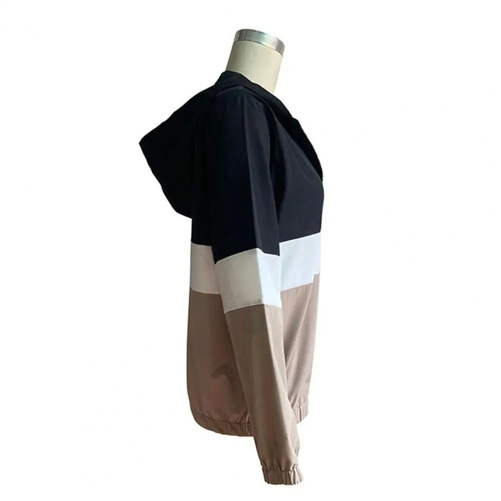 Пальто Colorblock, стильная женская куртка с капюшоном, гладкое Свободное пальто для весны и осени с застежкой-молнией
Пальто Colorblock, стильная женская куртка с капюшоном, гладкое Свободное пальто для весны и осени с застежкой-молнией