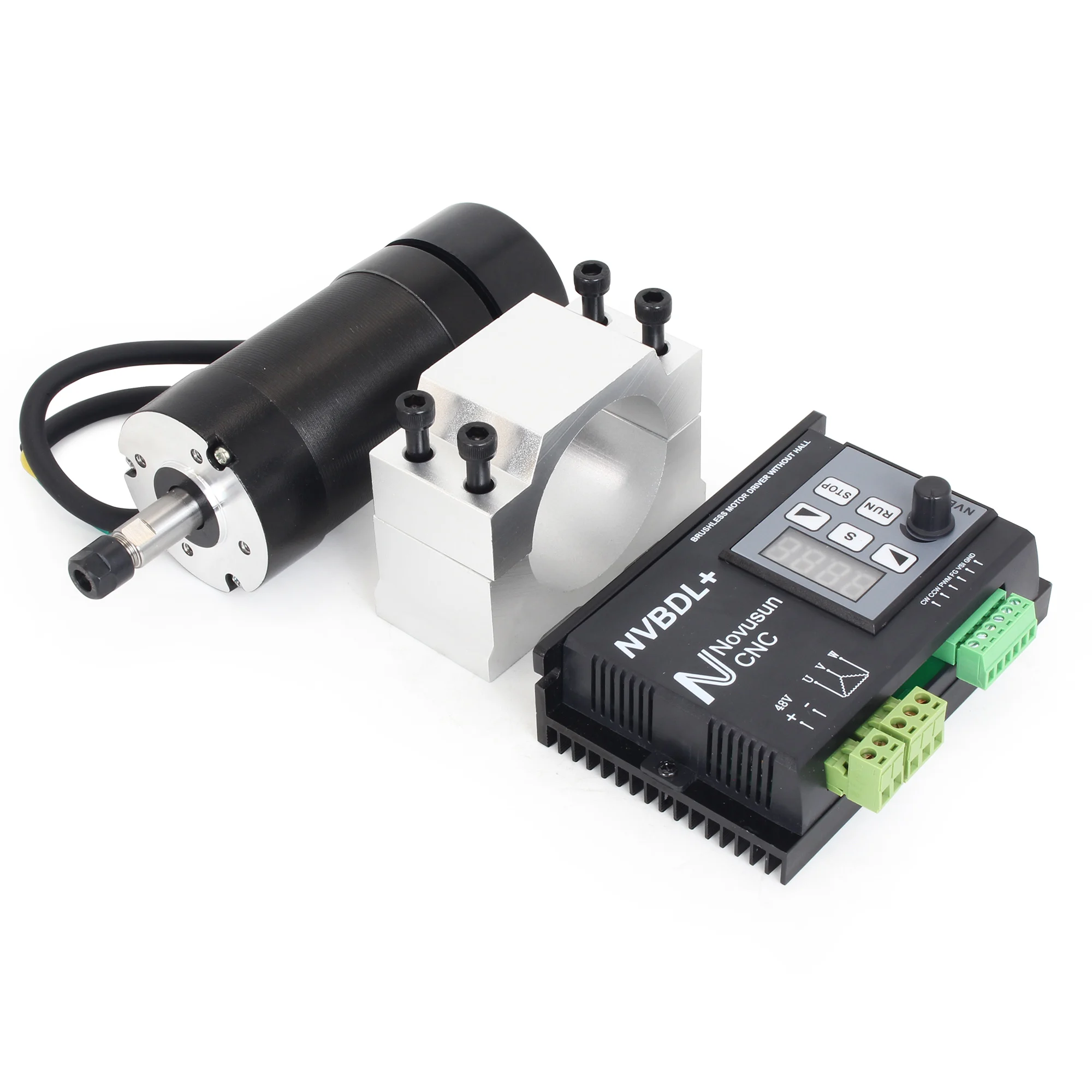 CNC Kit 400W ER8 Brushless Motor Driver NVBDL Without Hall & Driver Controller 48V DC
CNC Kit 400W ER8 Brushless Motor Driver NVBDL Without Hall & Driver Controller 48V DC