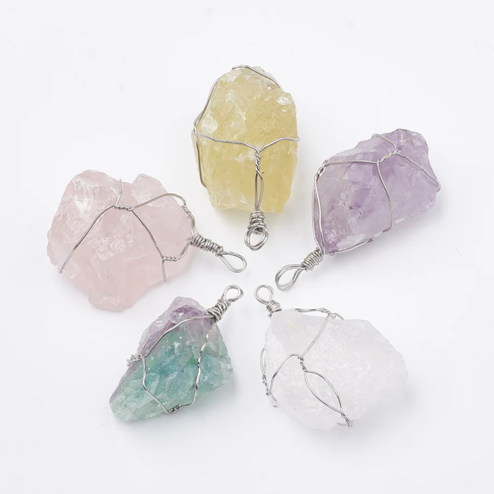 40pcs/Lot Natural Gemstone Pendant with Brass Findings Nuggets Platinum Pendants Diy Fashion Jewellery Wholesale Jewelry
40pcs/Lot Natural Gemstone Pendant with Brass Findings Nuggets Platinum Pendants Diy Fashion Jewellery Wholesale Jewelry
