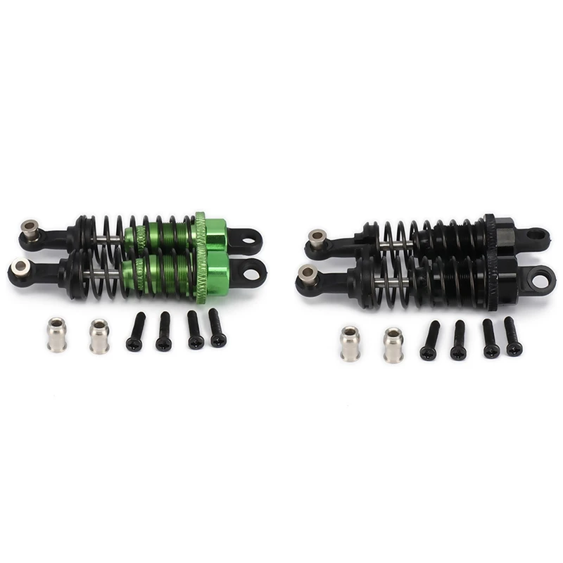 4 Pcs Oil Adjustable 65Mm Shock Absorber Damper For Rc Car 1/18 Wltoys A959 A969 A979 K929, 2 Pcs Black & 2 Pcs Green
4 Pcs Oil Adjustable 65Mm Shock Absorber Damper For Rc Car 1/18 Wltoys A959 A969 A979 K929, 2 Pcs Black & 2 Pcs Green