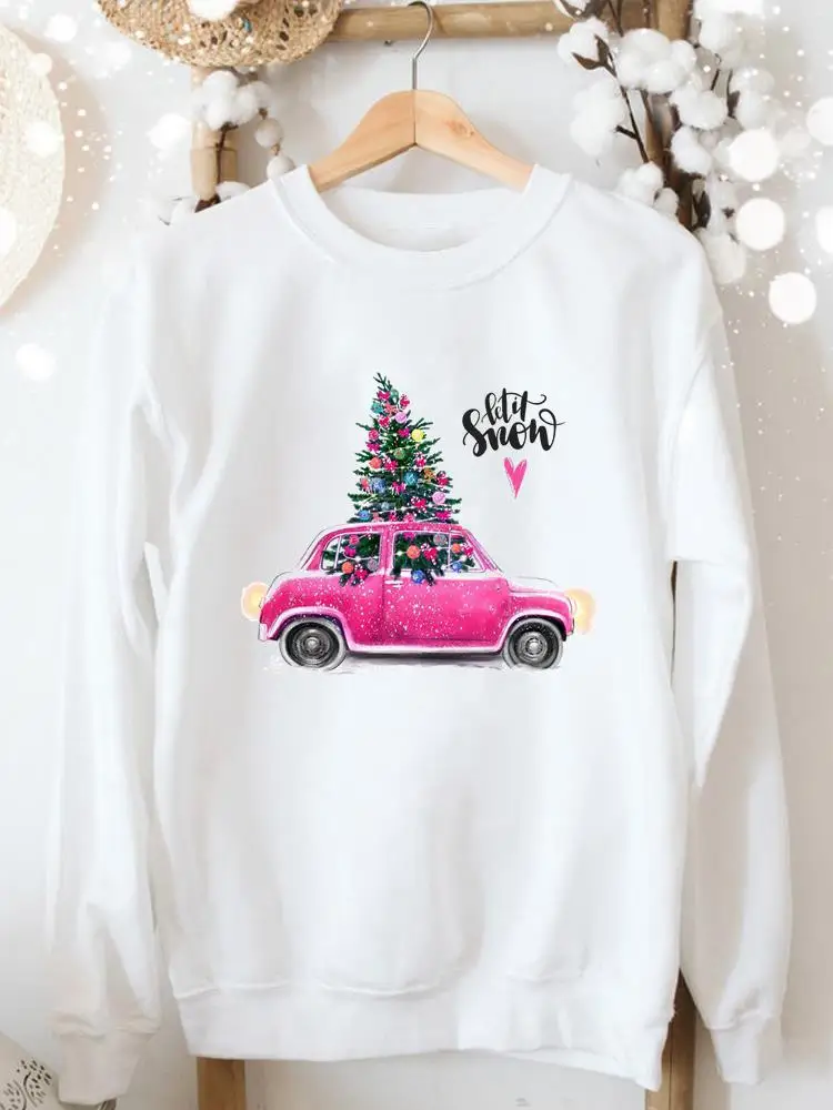 Festival Merry Christmas Clothes Cartoon Fashion Women Car Tree Snow Winter 90s Clothing Female Graphic Pullover Sweatshirts
Festival Merry Christmas Clothes Cartoon Fashion Women Car Tree Snow Winter 90s Clothing Female Graphic Pullover Sweatshirts