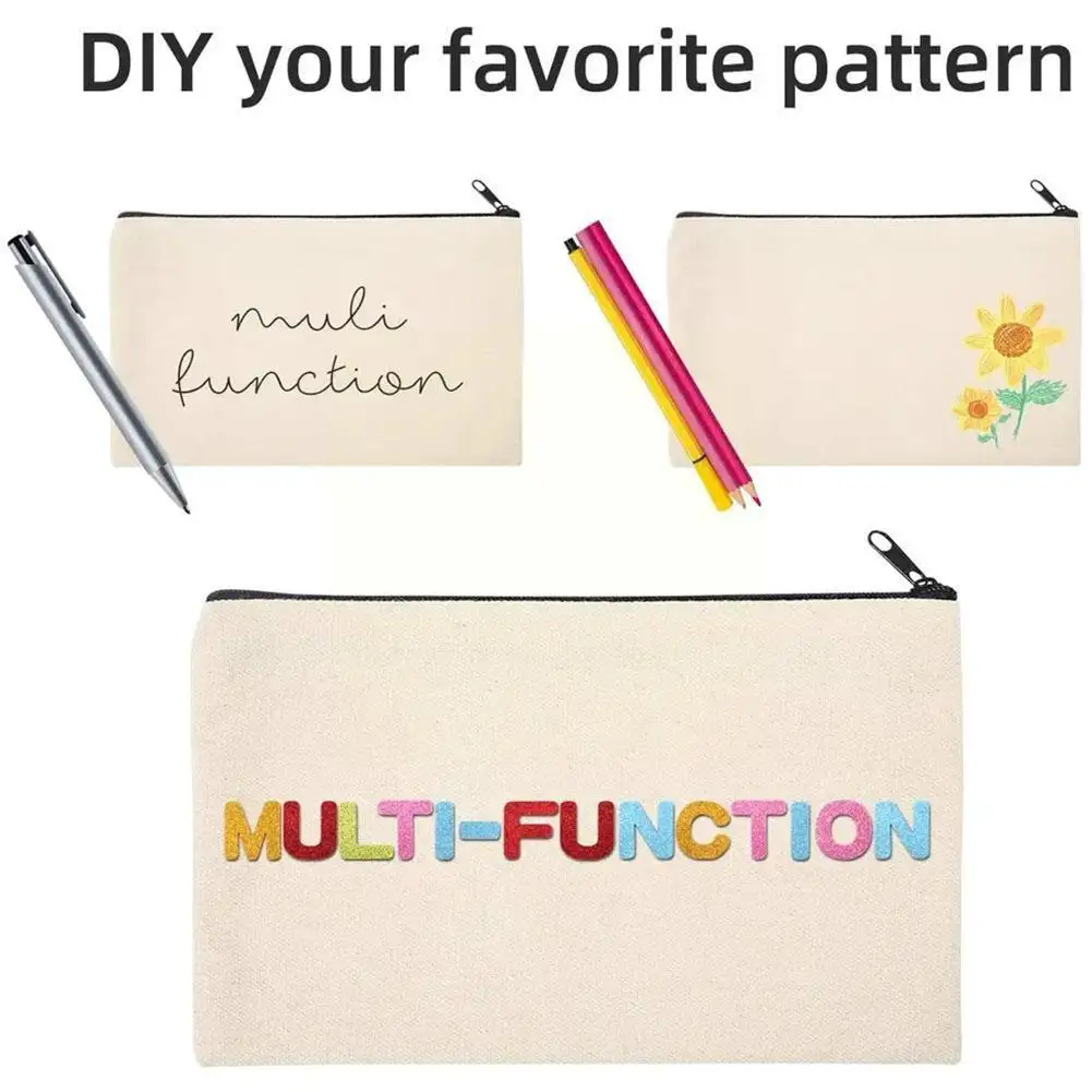 10pcs Canvas Zipper Bag Pencil Case Cosmetic Bag Blank Pen Wholesale Korean School Stationery Craft Bag Holder Bag DIY Trav T2M8
10pcs Canvas Zipper Bag Pencil Case Cosmetic Bag Blank Pen Wholesale Korean School Stationery Craft Bag Holder Bag DIY Trav T2M8