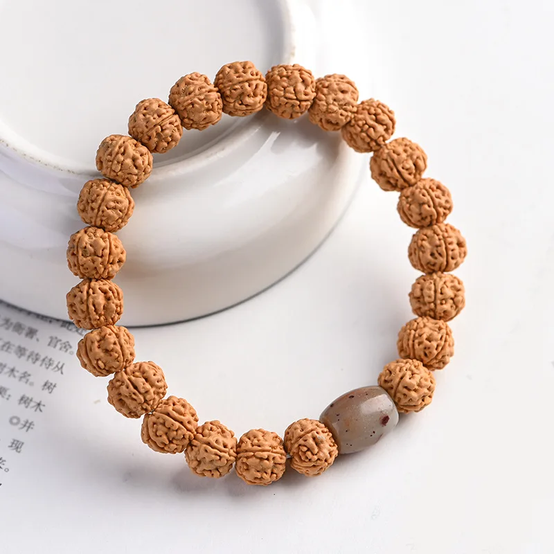 Indonesia five-petal small vajra bodhi double dragon meat pattern retro single loop bracelet, stationery, Buddha beads bracelet
Indonesia five-petal small vajra bodhi double dragon meat pattern retro single loop bracelet, stationery, Buddha beads bracelet
