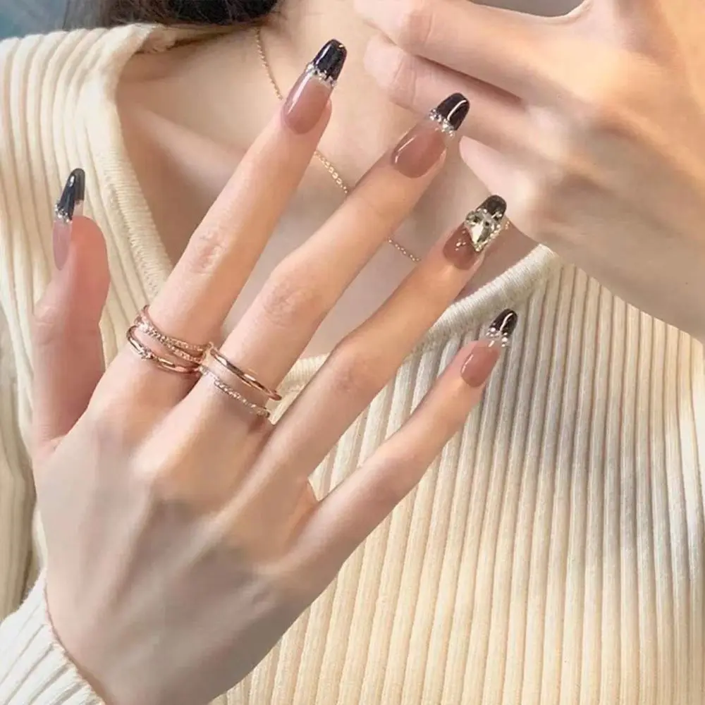 24pcs/Box Detachable Coffin False Nails Wearable French Ballerina Fake Nails Full Cover Nail Tips Press On Nails
24pcs/Box Detachable Coffin False Nails Wearable French Ballerina Fake Nails Full Cover Nail Tips Press On Nails