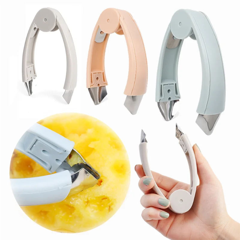 Pineapple Peeler Stainless Steel Pineapple Seed Gouging Artifact Clips Household Pineapple Fruits Peeling Clip Kicthen Gadgets
Pineapple Peeler Stainless Steel Pineapple Seed Gouging Artifact Clips Household Pineapple Fruits Peeling Clip Kicthen Gadgets