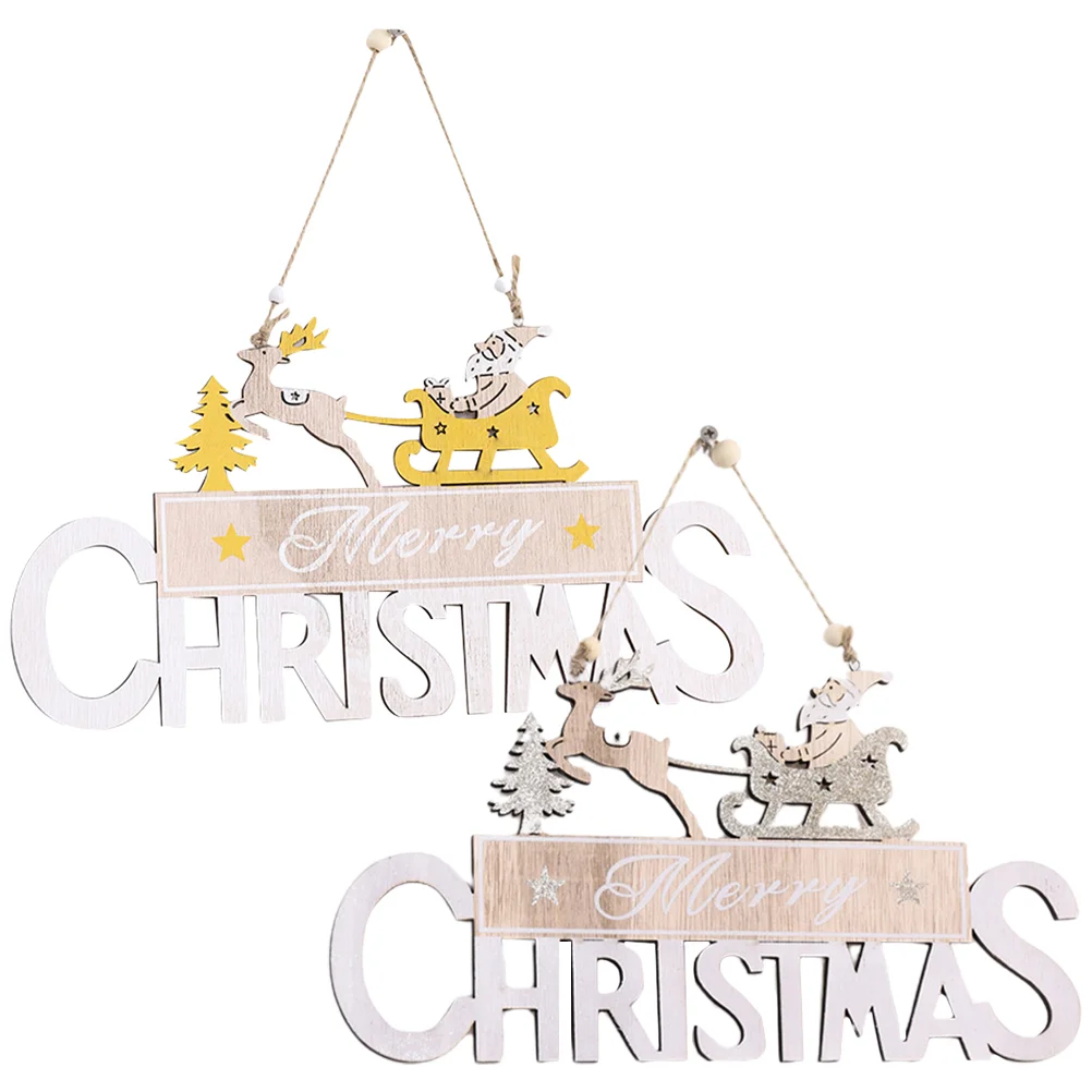 2 Pcs Christmas Listing Ornaments Door Sign Pendant Decorate Front Wood Xmas Elder
2 Pcs Christmas Listing Ornaments Door Sign Pendant Decorate Front Wood Xmas Elder