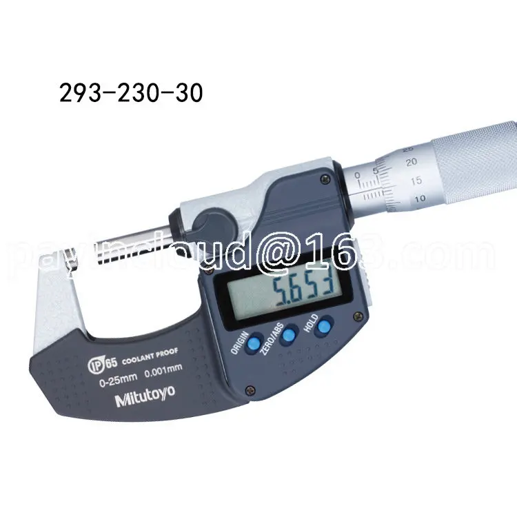 23-240-30 Waterproof and Dustproof 0-25mm IP65 Electronic Digital Display Outside Micrometer
23-240-30 Waterproof and Dustproof 0-25mm IP65 Electronic Digital Display Outside Micrometer