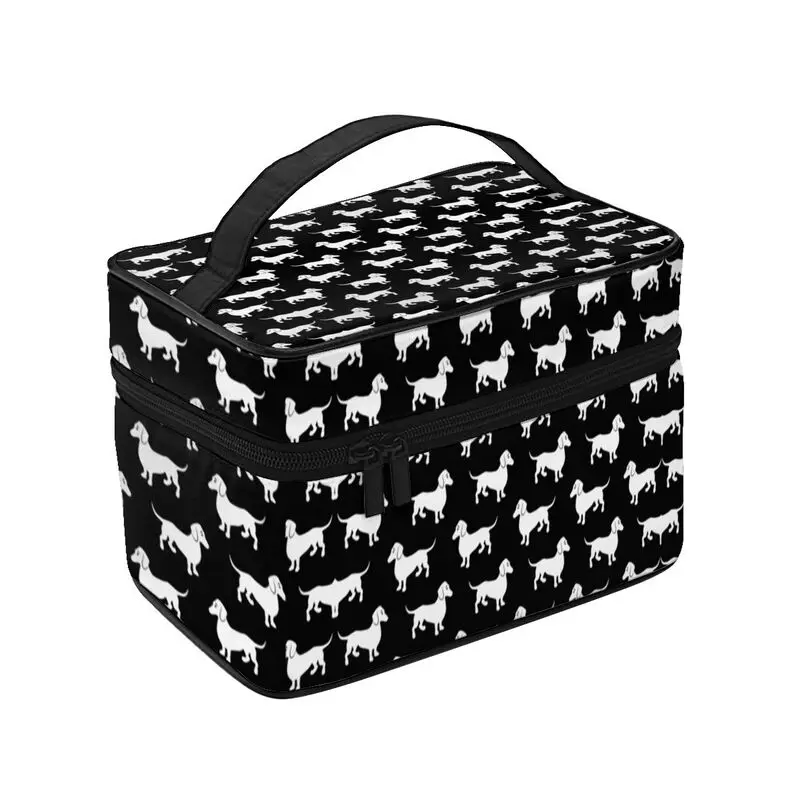 Wiener Dachshunds Badger Cosmetic Bag Women Cute Big Capacity Puppy Sausage Dog Makeup Case Beauty Storage Toiletry Box
Wiener Dachshunds Badger Cosmetic Bag Women Cute Big Capacity Puppy Sausage Dog Makeup Case Beauty Storage Toiletry Box