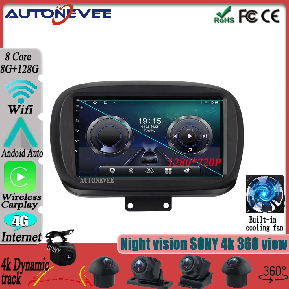Android 12 For Fiat 500X 2014 Car radio Carplay Video Player GPS Navigation Multimedia Monitor Bluetooth Screen 360 cams
Android 12 For Fiat 500X 2014 Car radio Carplay Video Player GPS Navigation Multimedia Monitor Bluetooth Screen 360 cams