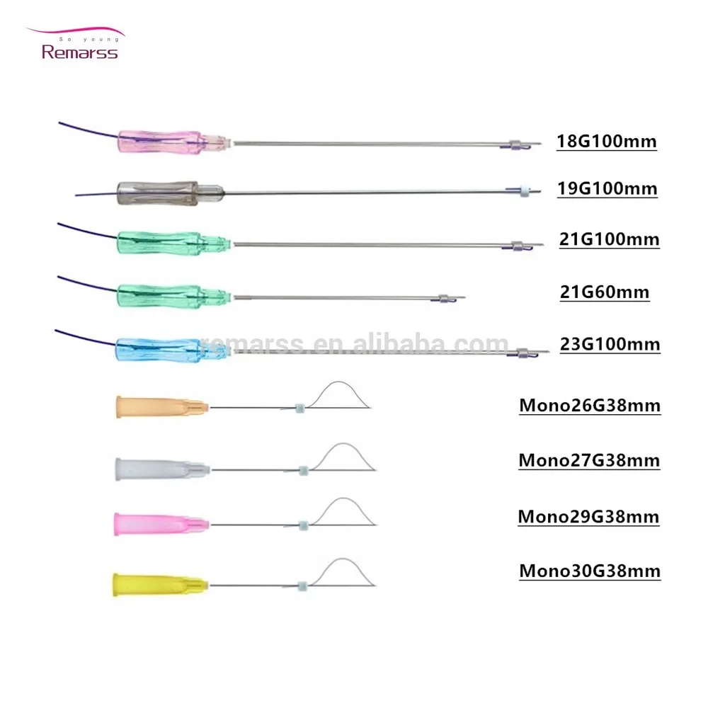 2022 NEW Korea Medical Equipment PDO Thread lift Cog Korea cog Cog 3D/4D/6D L Blunt 21g60mm/100mm for Fox Eye Lifting
2022 NEW Korea Medical Equipment PDO Thread lift Cog Korea cog Cog 3D/4D/6D L Blunt 21g60mm/100mm for Fox Eye Lifting